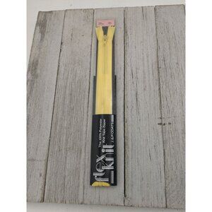 Vintage J&P Coats Flex Knit All Purpose Zipper 20" Yellow 157-A